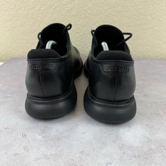 Cole Haan 2.ZeroGrand Mens Sz 12 Wide Oxford Black Leather Laser Wingtip C23832 - Picture 3 of 10